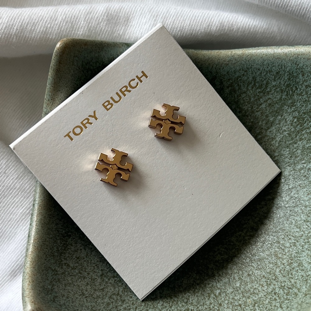 Tory Burch Logo Earrings - Picture 4 of 7
